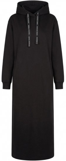 Nora Mikken MARTINA Maxi Hoodie Dress Black - DAMENMODE XS-XXL - 