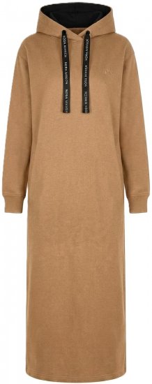 Nora Mikken MARTINA Maxi Hoodie Dress Camel - DAMENMODE XS-XXL - 