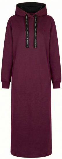 Nora Mikken MARTINA Maxi Hoodie Dress Mauve Wine - DAMENMODE XS-XXL - 