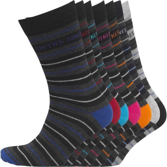 Smith & Jones Orkney 7-pack Socks - Herrenunterwäsche & bademode - Herrenunterwäsche & Bademode in großen Größen