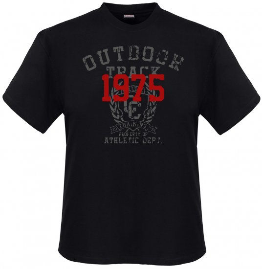Adamo Outdoor track Comfort fit T-shirt Black - Herren-T-Shirts - Herren-T-Shirts in großen Größen