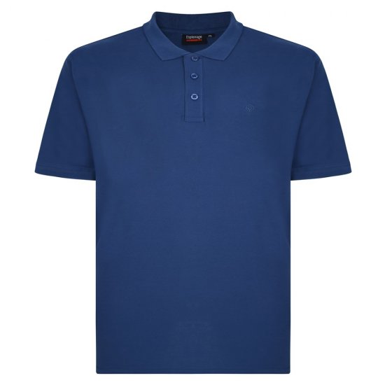 Espionage P074C Kurzarm Poloshirt Dunkelblau - Polo-shirts für herren - Polo-Shirts für Herren in großen Größen