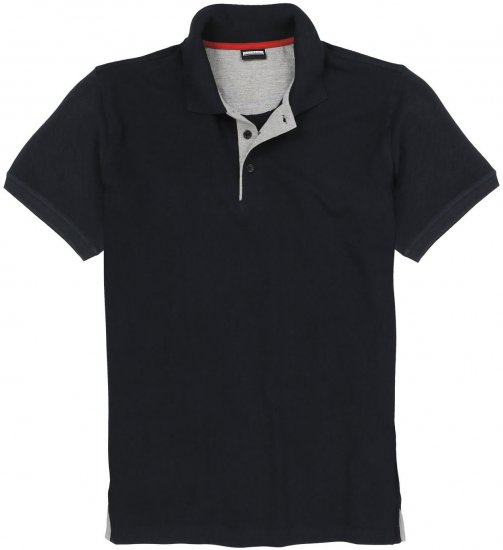 Adamo Pablo Comfort fit Polo Shirt Black - Polo-shirts für herren - Polo-Shirts für Herren in großen Größen
