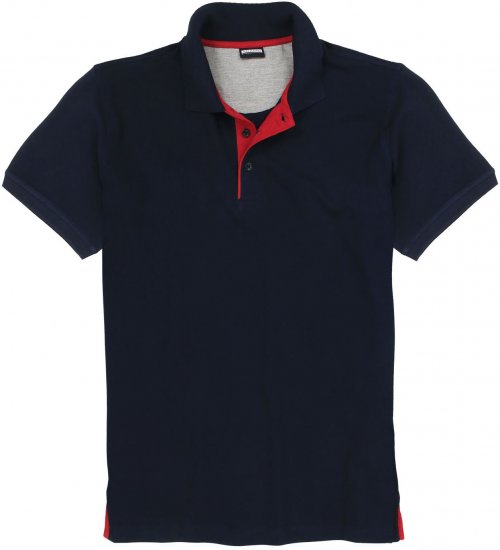 Adamo Pablo Comfort fit Polo Shirt Navy - Polo-shirts für herren - Polo-Shirts für Herren in großen Größen