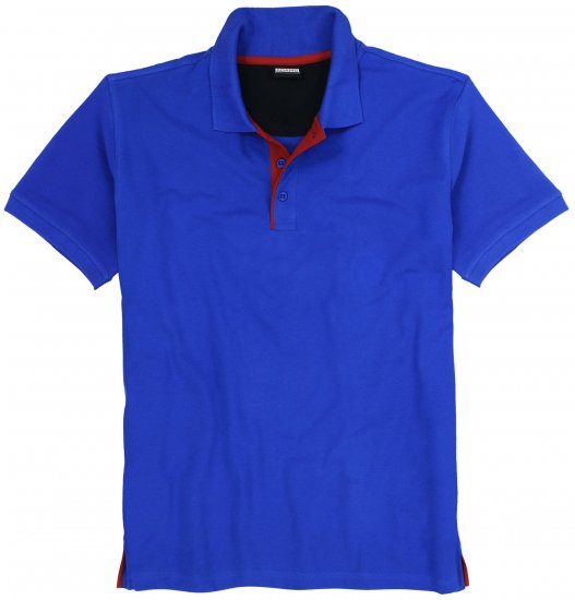 Adamo Pablo Comfort fit Polo Shirt Royal Blue - Polo-shirts für herren - Polo-Shirts für Herren in großen Größen