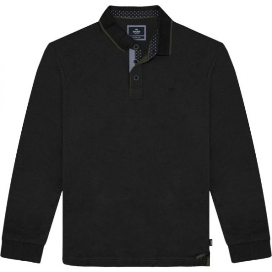Double Outfitters PS-3098 Polo Shirt Print Black - Polo-shirts für herren - Polo-Shirts für Herren in großen Größen