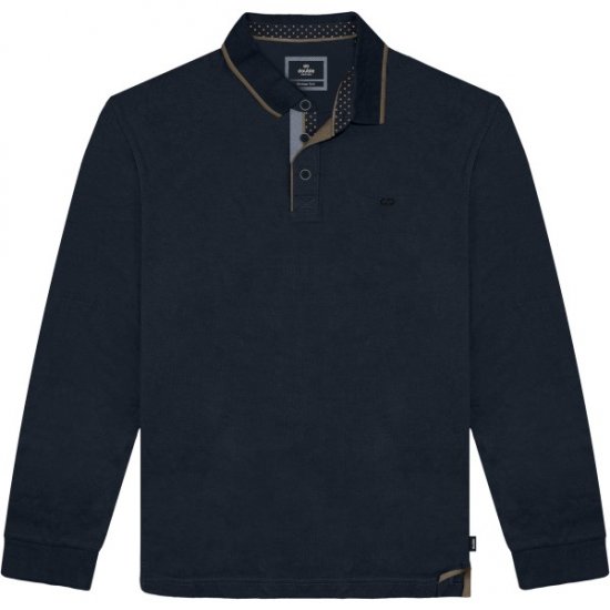 Double Outfitters PS-3098 Polo Shirt Print Navy - Polo-shirts für herren - Polo-Shirts für Herren in großen Größen