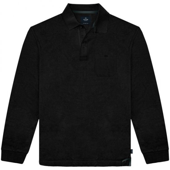 Double Outfitters PS-3100 Polo Shirt Chest Pocket Black - Polo-shirts für herren - Polo-Shirts für Herren in großen Größen