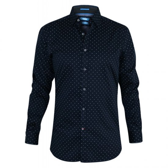 D555 Rashard Long Sleeve Printed Shirt - Herrenhemden - Herrenhemden in großen Größen