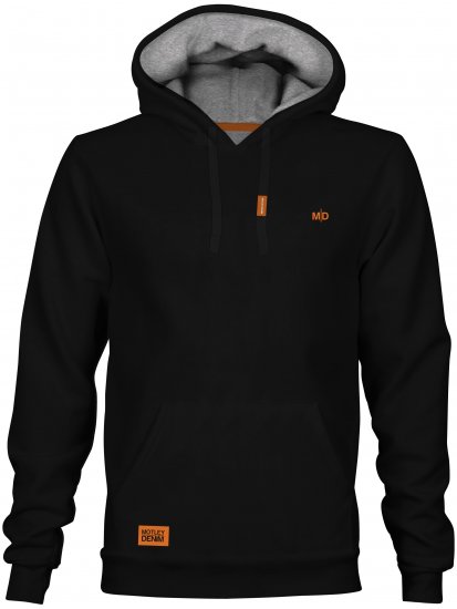 Motley Denim Riga Hoodie Black - Herren-sweater und -hoodies - Herren-Sweater und -Hoodies in großen Größen