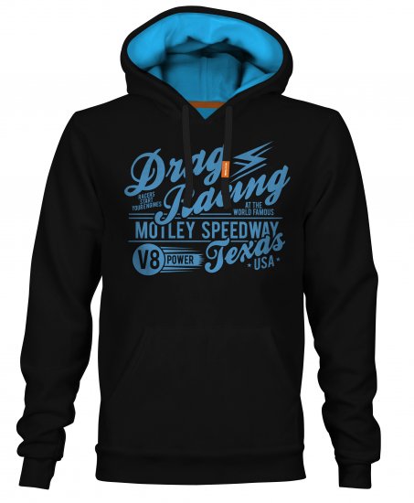 Motley Denim Ripley Hoodie Black - Herren-sweater und -hoodies - Herren-Sweater und -Hoodies in großen Größen