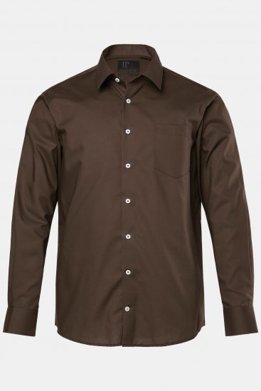 JP1880 Shirt Business Long Sleeve Brown - Herrenhemden - Herrenhemden in großen Größen