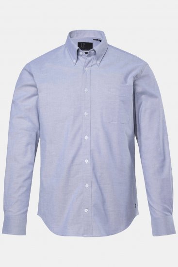 JP1880 Oxford Shirt Flexnamic Long Sleeve Grey - Herrenhemden - Herrenhemden in großen Größen