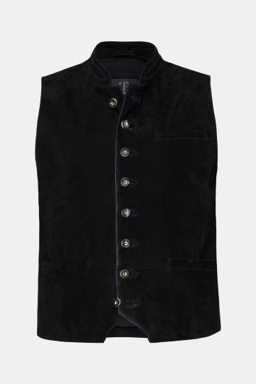 JP1880 Vest Goat Suede Traditional Black - Festmode - Festliche Mode – Stilvoll und bequem feiern