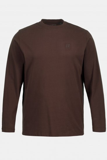 JP1880 Long Sleeve OEKO-TEX T-Shirt Brown - Herren-T-Shirts - Herren-T-Shirts in großen Größen