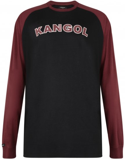 Kangol Rufio Long Sleeve T-shirt Black - Herren-T-Shirts - Herren-T-Shirts in großen Größen