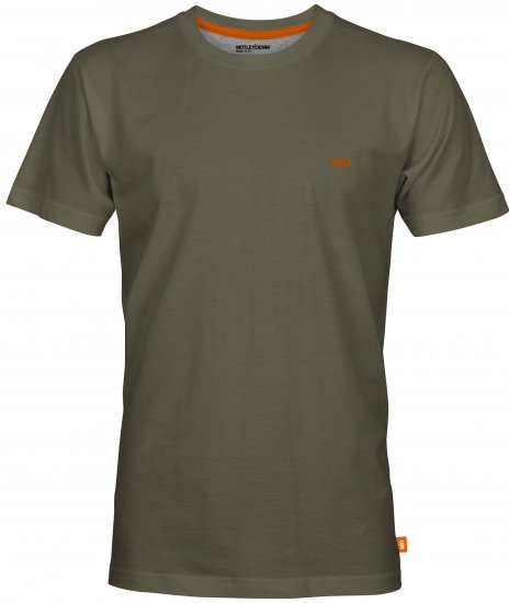 Motley Denim Stockholm T-shirt Dark Khaki - Herren-T-Shirts in großen Größen - Herren-T-Shirts in großen Größen