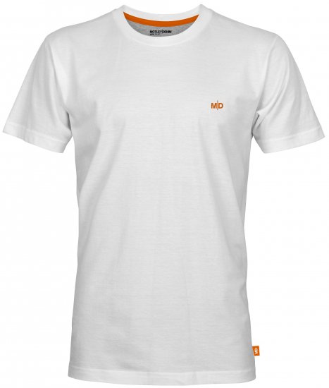 Motley Denim Stockholm T-shirt White - Herren-T-Shirts - Herren-T-Shirts in großen Größen