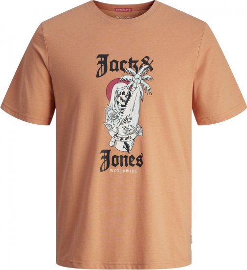 Jack & Jones JORCOCONUT T-shirt Canyon Sunset - Herren-T-Shirts - Herren-T-Shirts in großen Größen