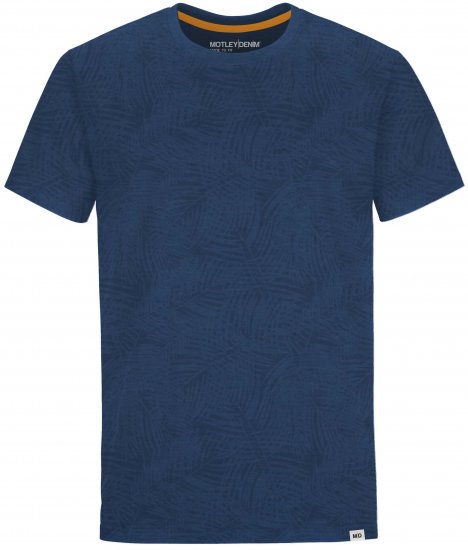 Motley Denim Sutton T-shirt Dark Indigo - Herren-T-Shirts - Herren-T-Shirts in großen Größen