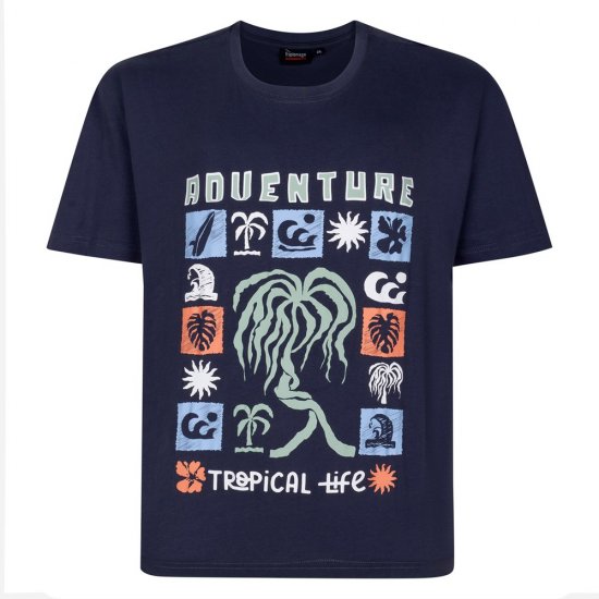 Espionage T448 Bedruckte T-Shirts 4er-Pack Sortiert - Herren-T-Shirts - Herren-T-Shirts in großen Größen