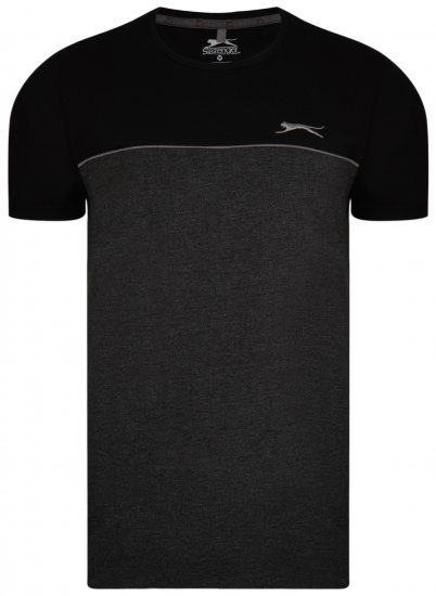 Slazenger Tarique T-shirt Black - Herren-T-Shirts - Herren-T-Shirts in großen Größen