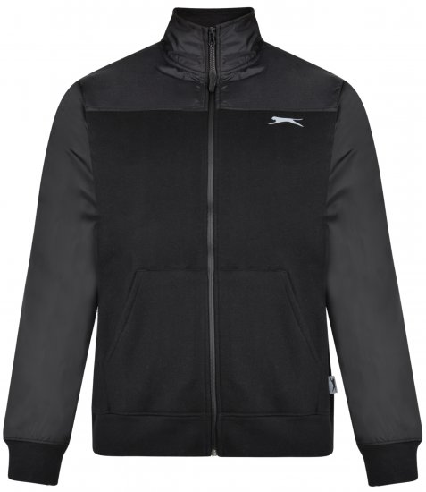 Slazenger Tatum Funnel Neck Black - Herren-sweater und -hoodies - Herren-Sweater und -Hoodies in großen Größen