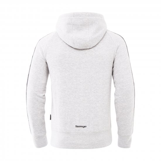 Slazenger Tommy Hoodie Grey - Herren-sweater und -hoodies - Herren-Sweater und -Hoodies in großen Größen