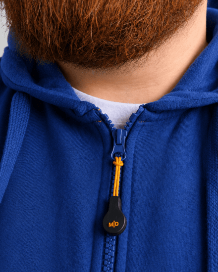 Motley Denim Copenhagen Hoodie Royal Blue - Herren-sweater und -hoodies - Herren-Sweater und -Hoodies in großen Größen