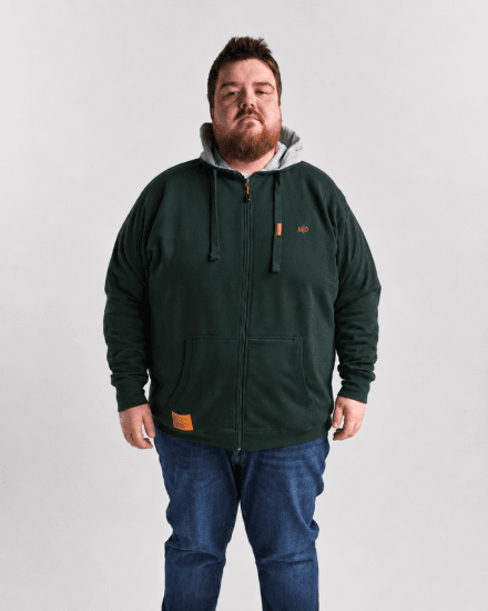 Motley Denim Copenhagen Hoodie Racing Green - Herren-sweater und -hoodies - Herren-Sweater und -Hoodies in großen Größen