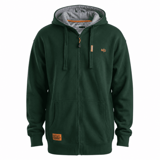 Motley Denim Copenhagen Hoodie Racing Green - Herren-sweater und -hoodies - Herren-Sweater und -Hoodies in großen Größen