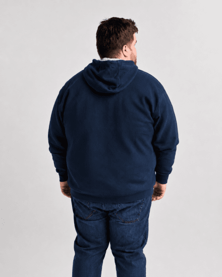 Motley Denim Copenhagen Hoodie Dark Indigo - Herren-sweater und -hoodies - Herren-Sweater und -Hoodies in großen Größen