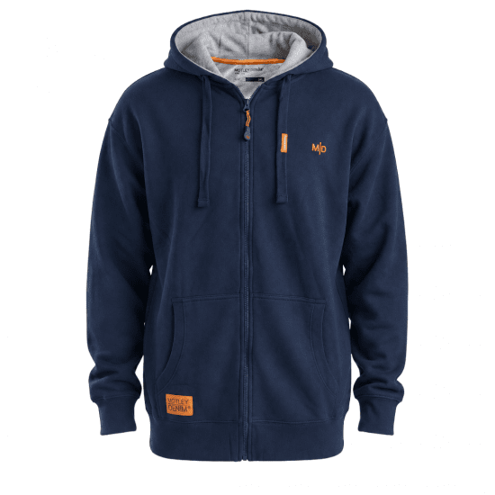 Motley Denim Copenhagen Hoodie Dark Indigo - Herren-sweater und -hoodies - Herren-Sweater und -Hoodies in großen Größen
