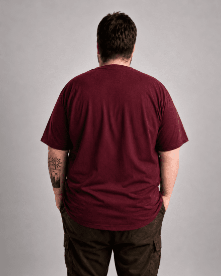 Motley Denim Milan T-Shirt Rot - Herren-T-Shirts - Herren-T-Shirts in großen Größen