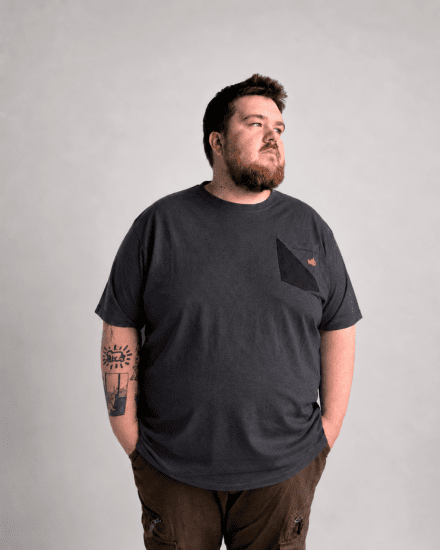 Motley Denim Milan T-Shirt Anthrazit - Herren-T-Shirts - Herren-T-Shirts in großen Größen