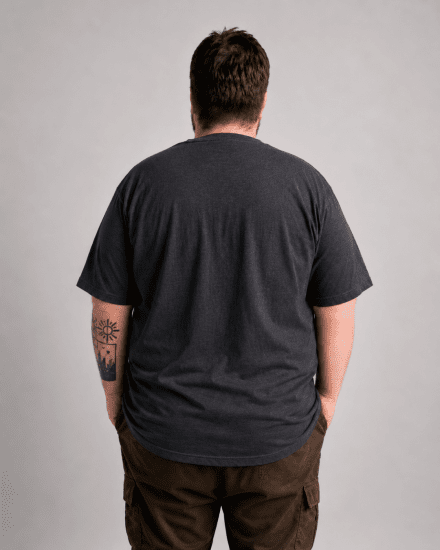 Motley Denim Milan T-Shirt Anthrazit - Herren-T-Shirts - Herren-T-Shirts in großen Größen