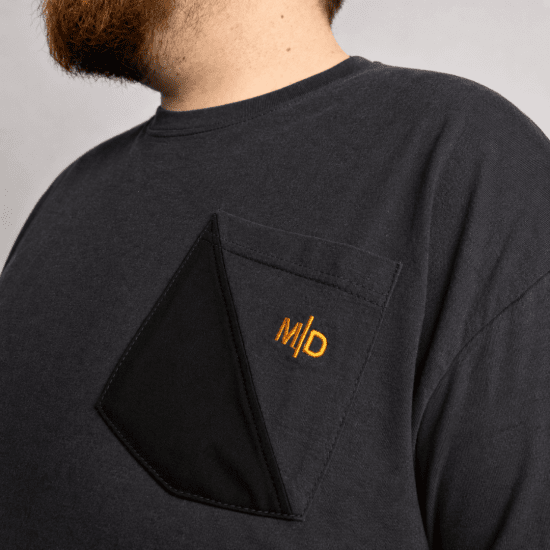 Motley Denim Milan T-Shirt Anthrazit - Herren-T-Shirts - Herren-T-Shirts in großen Größen