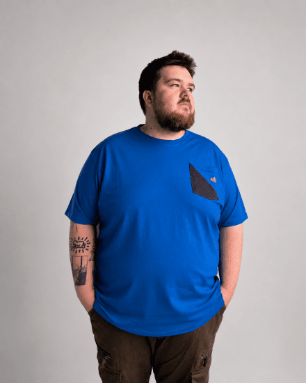 Motley Denim Milan T-Shirt Royalblau - Herren-T-Shirts - Herren-T-Shirts in großen Größen