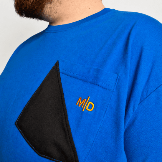 Motley Denim Milan T-Shirt Royalblau - Herren-T-Shirts - Herren-T-Shirts in großen Größen