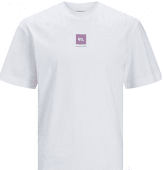 Jack & Jones JCOBEECH T-shirt White - Herren-T-Shirts - Herren-T-Shirts in großen Größen