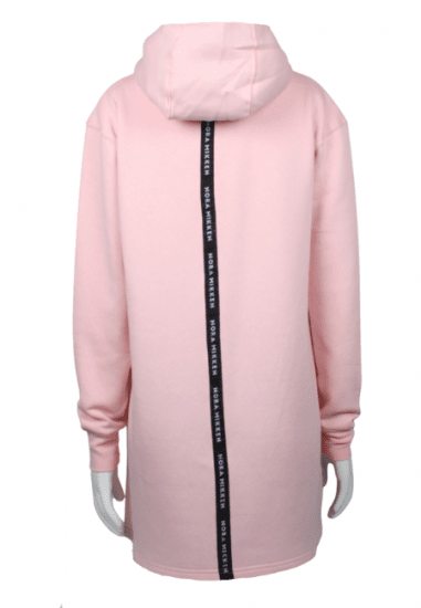 Nora Mikken KADRI WHITE Long Hoodie Pink - DAMENMODE XS-XXL - 