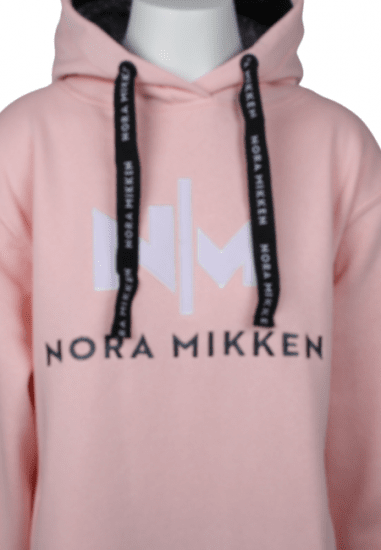 Nora Mikken KADRI WHITE Long Hoodie Pink - DAMENMODE XS-XXL - 