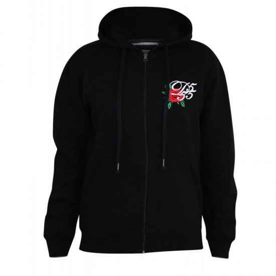 D555 Verlin Couture Full Zip Hoodie Black - Herren-sweater und -hoodies - Herren-Sweater und -Hoodies in großen Größen