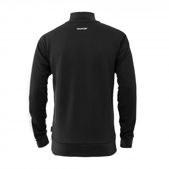Slazenger Vince track Jacket Black - Herren-sweater und -hoodies - Herren-Sweater und -Hoodies in großen Größen