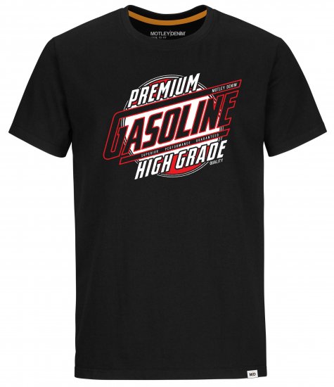 Motley Denim Watford T-Shirt Black - Herren-T-Shirts - Herren-T-Shirts in großen Größen