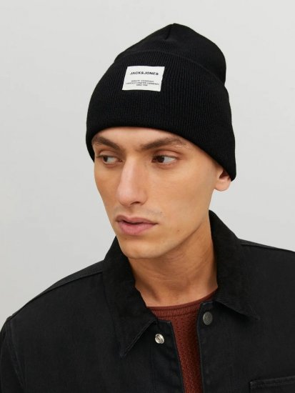 Jack & Jones Long Knit Mütze Schwarz - Mützen - 