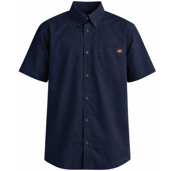 Motley Denim Zagreb Kurzarmhemd Marineblau - Herrenhemden - Herrenhemden in großen Größen