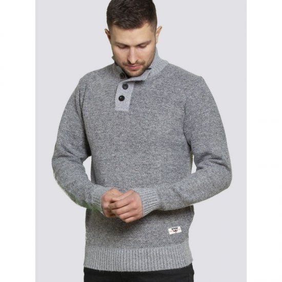 D555 Zane Sweater Grey - Herren-sweater und -hoodies - Herren-Sweater und -Hoodies in großen Größen