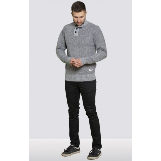 D555 Zane Sweater Grey - Herren-sweater und -hoodies - Herren-Sweater und -Hoodies in großen Größen