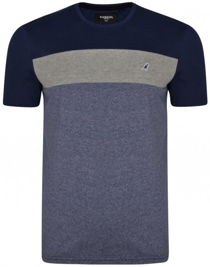 Kangol Zeek T-shirt Blue - Herren-T-Shirts in großen Größen - Herren-T-Shirts in großen Größen